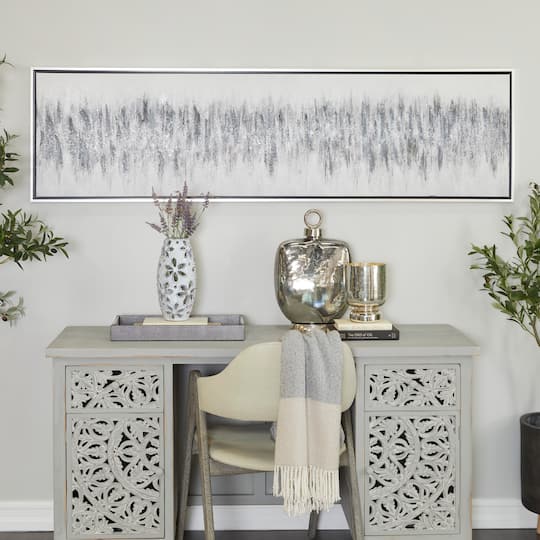 71" Gray Modern Framed Wall Art